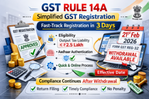 GST Rule 14A Registration and Withdrawal Facility – Latest Update (21 ...