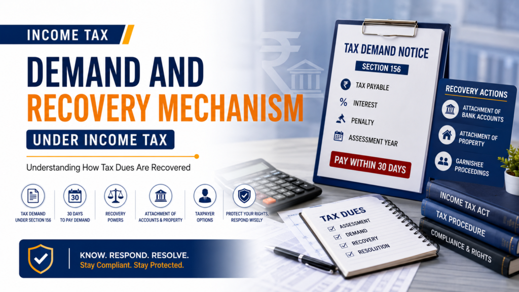 Demand and Recovery Mechanism under Income Tax: Understanding How Tax Dues Are Recovered