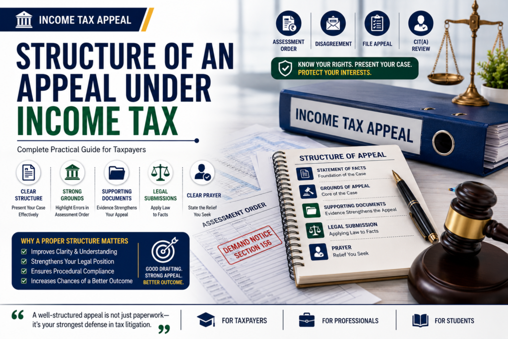 Structure of an Appeal Under Income Tax: Complete Practical Guide for Taxpayers