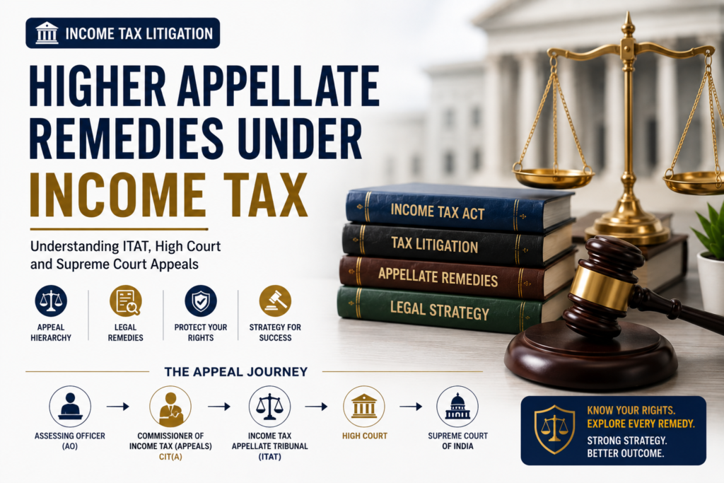 Higher Appellate Remedies Under Income Tax: Understanding ITAT, High Court and Supreme Court Appeals